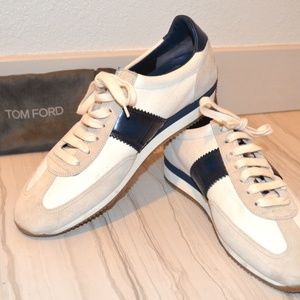 Tom Ford Sneakers w Navy Leather